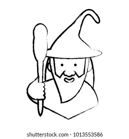 cartoon wizard icon