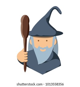 cartoon wizard icon