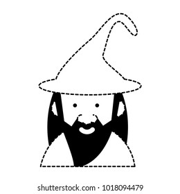 cartoon wizard icon image