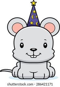 A cartoon wizard mouse smiling.