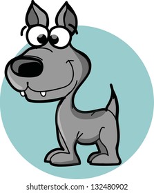 Cartoon wolf