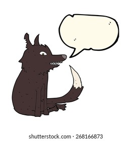 cartoon wolf