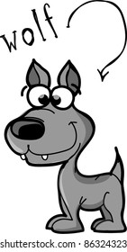 cartoon wolf
