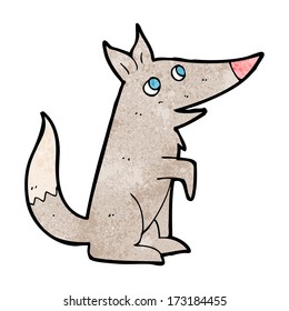 cartoon wolf cub