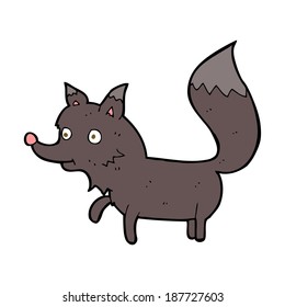 cartoon wolf cub
