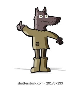 Cartoon Wolfsmann