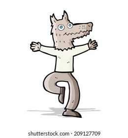 cartoon wolf man