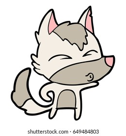 silbato de lobo de dibujos animados