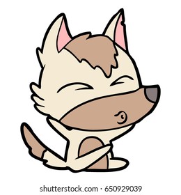 silbato de lobo de dibujos animados