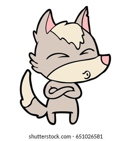 Cartoon-Wolf-Pfeifen