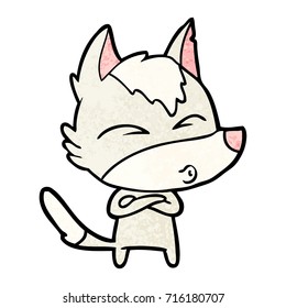 cartoon wolf whistling