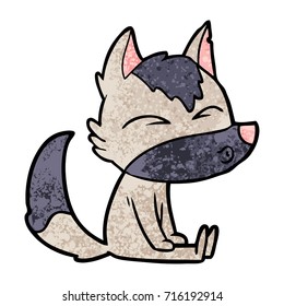 cartoon wolf whistling