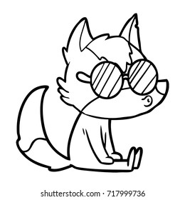 Cartoon-Wolf-Pfeifen