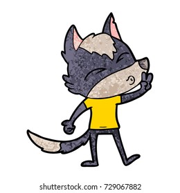 silbato de lobo de dibujos animados