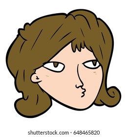 cartoon woman