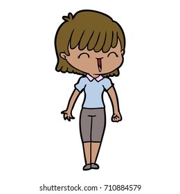 cartoon woman