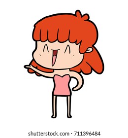 cartoon woman