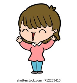 cartoon woman