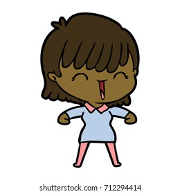 cartoon woman