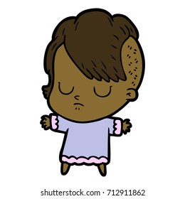 cartoon woman