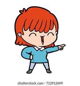 cartoon woman