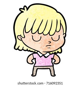 cartoon woman