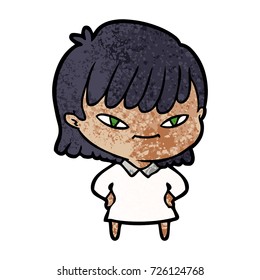 cartoon woman