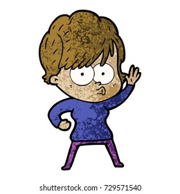 cartoon woman