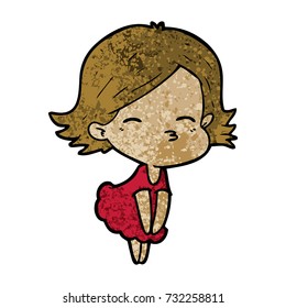 cartoon woman