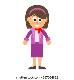 cartoon woman in costume