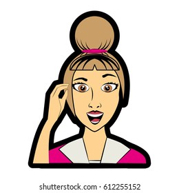 cartoon woman expression image