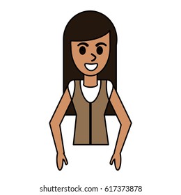 cartoon woman female people design