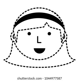 Cartoon woman icon