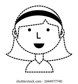 Cartoon woman icon
