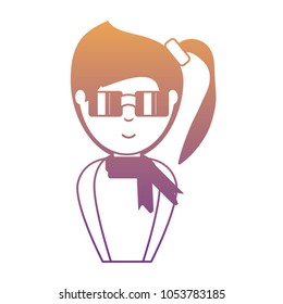 cartoon woman icon