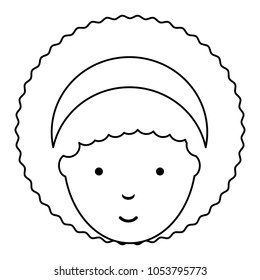 cartoon woman icon