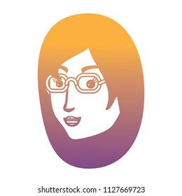 cartoon woman icon