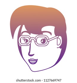 cartoon woman icon