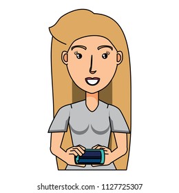 cartoon woman icon