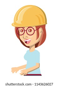 cartoon woman icon