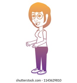 cartoon woman icon