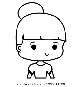 cartoon woman icon