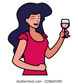 cartoon woman icon