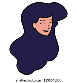 cartoon woman icon