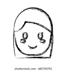 cartoon woman icon