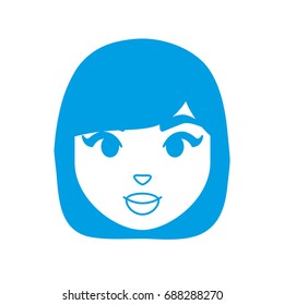 cartoon woman icon