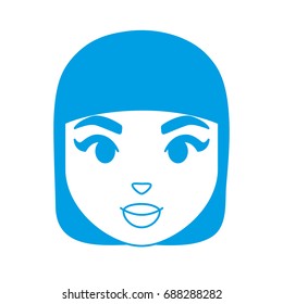 cartoon woman icon