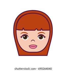 cartoon woman icon