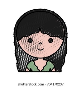 cartoon woman icon