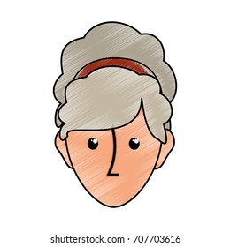 cartoon woman icon